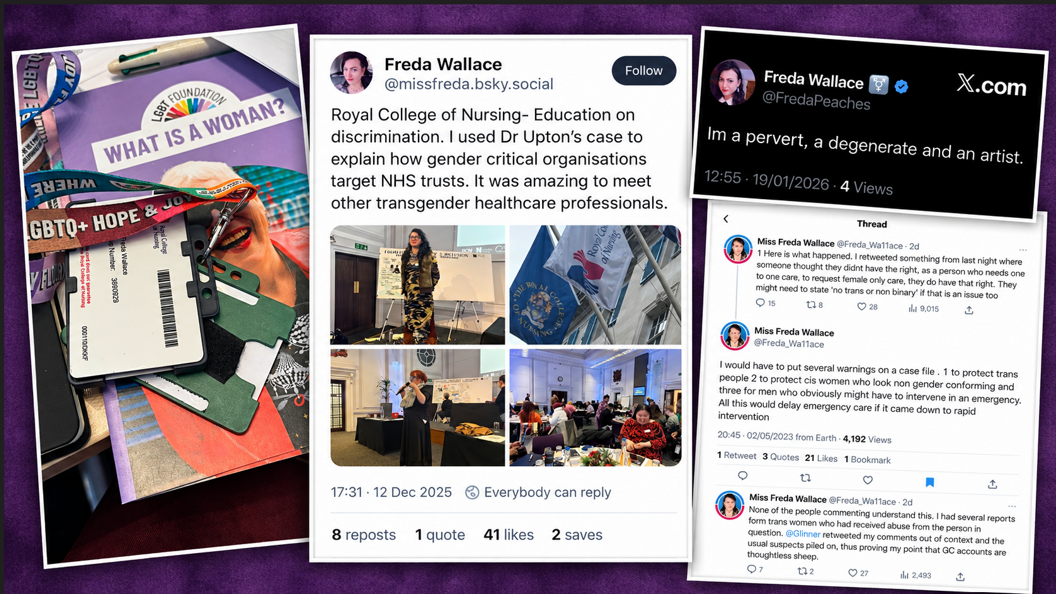 Social media posts by Wallace