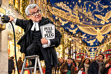 Jolyon Maugham battles fairy lights